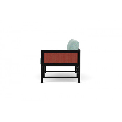 Lloyd Flanders™ Southport Left Arm Loveseat - Terracotta, Unearth Dew