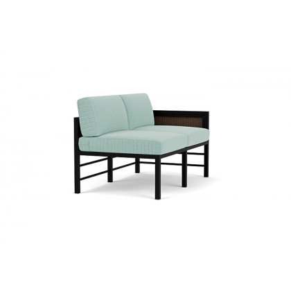 Lloyd Flanders™ Southport Left Arm Loveseat - Bark, Unearth Dew