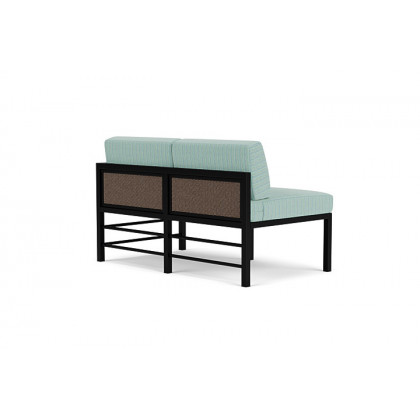 Lloyd Flanders™ Southport Left Arm Loveseat - Bark, Unearth Dew