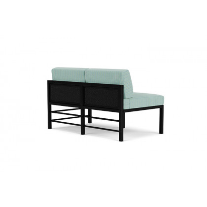 Lloyd Flanders™ Southport Left Arm Loveseat - Ebony, Unearth Dew
