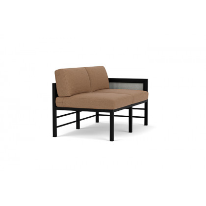 Lloyd Flanders™ Southport Left Arm Loveseat - Platinum, Canvas Natural