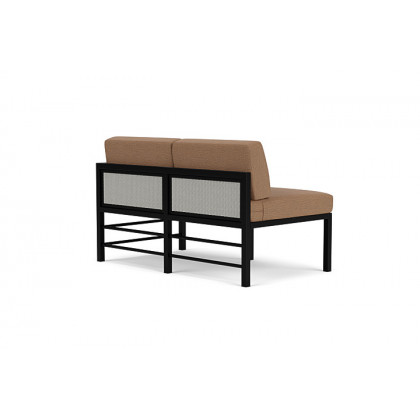 Lloyd Flanders™ Southport Left Arm Loveseat - Platinum, Canvas Natural