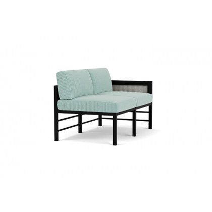 Lloyd Flanders™ Southport Left Arm Loveseat - Platinum, Unearth Dew