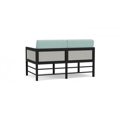 Lloyd Flanders™ Southport Left Arm Loveseat - Platinum, Unearth Dew