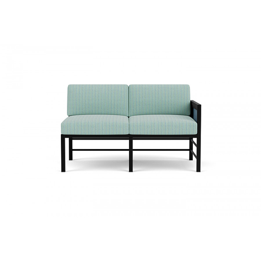 Lloyd Flanders™ Southport Left Arm Loveseat - Stillwater, Unearth Dew