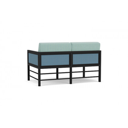 Lloyd Flanders™ Southport Left Arm Loveseat - Stillwater, Unearth Dew