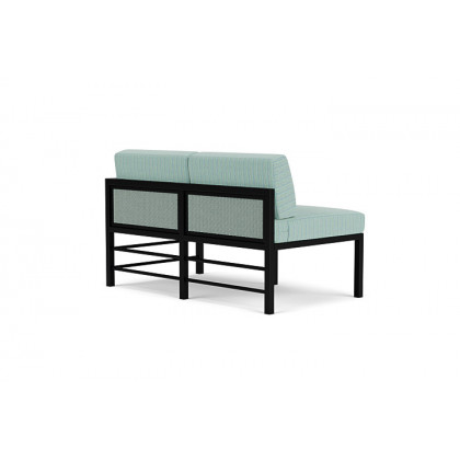 Lloyd Flanders™ Southport Left Arm Loveseat - Sea Glass, Unearth Dew
