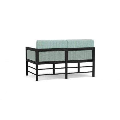Lloyd Flanders™ Southport Left Arm Loveseat - Sea Glass, Unearth Dew
