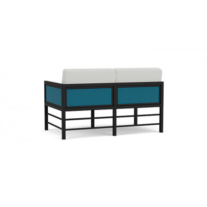 Lloyd Flanders™ Southport Left Arm Loveseat - Peacock, Loveboat Mint