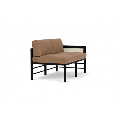 Lloyd Flanders™ Southport Left Arm Loveseat - Ivory, Canvas Natural