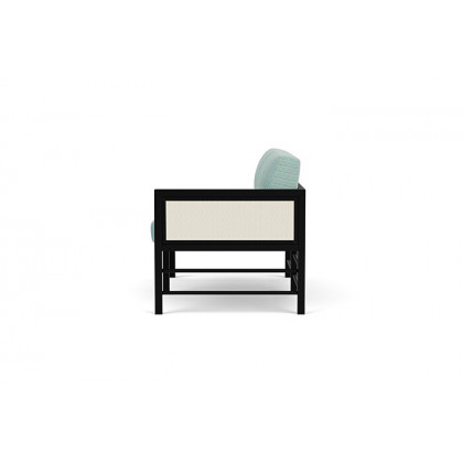 Lloyd Flanders™ Southport Left Arm Loveseat - Ivory, Unearth Dew