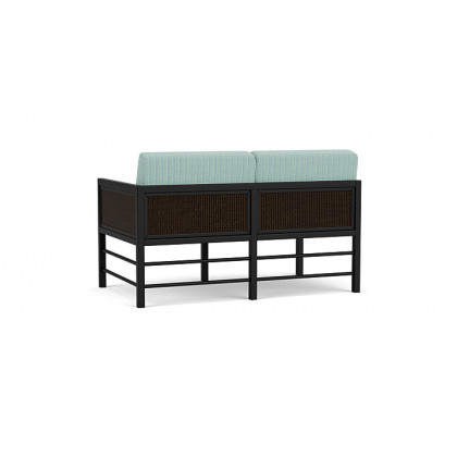 Lloyd Flanders™ Southport Left Arm Loveseat - Mink, Unearth Dew