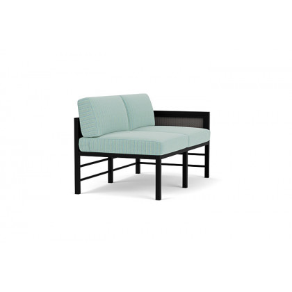 Lloyd Flanders™ Southport Left Arm Loveseat - Pewter, Unearth Dew