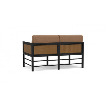 Lloyd Flanders™ Southport Left Arm Loveseat - Hickory, Canvas Natural