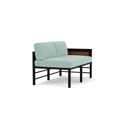 Lloyd Flanders™ Southport Left Arm Loveseat - Hickory, Unearth Dew