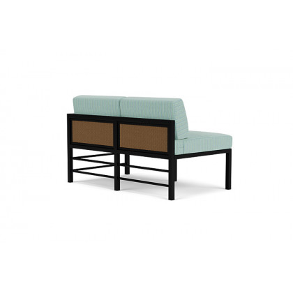 Lloyd Flanders™ Southport Left Arm Loveseat - Hickory, Unearth Dew