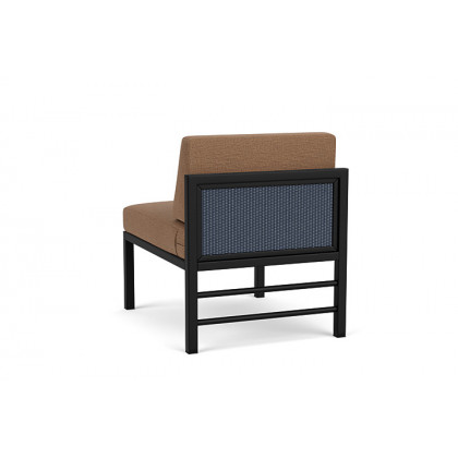 Lloyd Flanders™ Southport Armless Sectional - Denim Blue, Canvas Natural