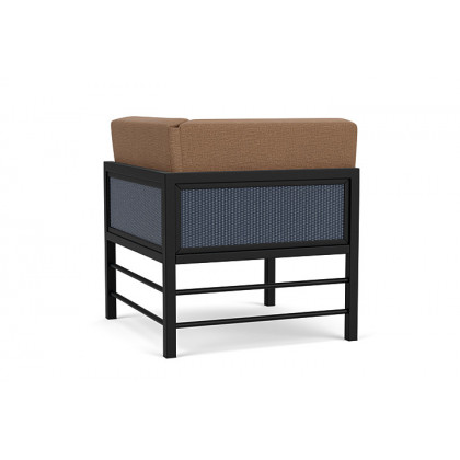 Lloyd Flanders™ Southport Corner Sectional - Denim Blue, Canvas Natural