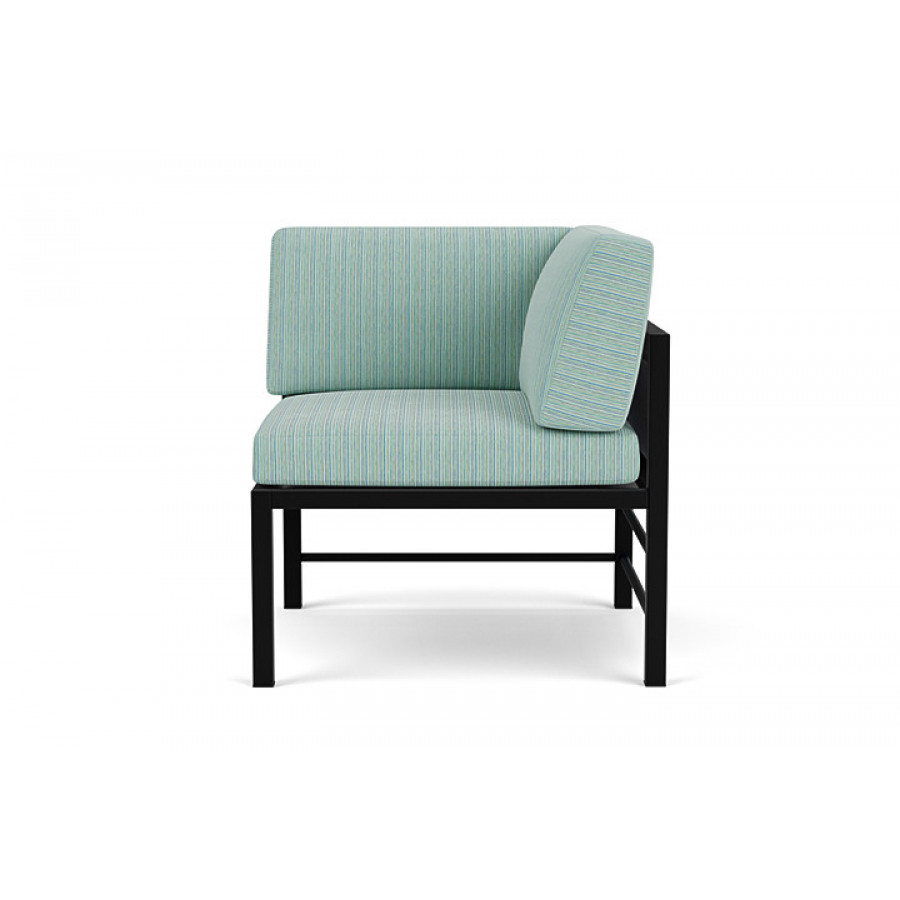 Lloyd Flanders™ Southport Corner Sectional - Denim Blue, Unearth Dew