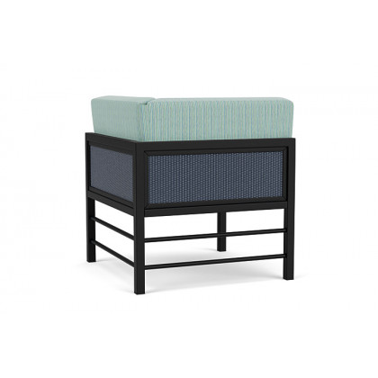 Lloyd Flanders™ Southport Corner Sectional - Denim Blue, Unearth Dew