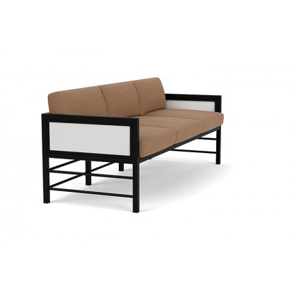 Lloyd Flanders™ Southport Sofa  - Matte White, Canvas Natural