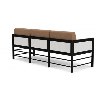 Lloyd Flanders™ Southport Sofa  - Matte White, Canvas Natural