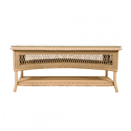 Lloyd Flanders™ Loom 42" Rectangular Cocktail Table - Terracotta