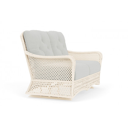 Lloyd Flanders - Grand Traverse Loveseat Glider Loveboat Mint, Caramel