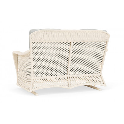 Lloyd Flanders™ Grand Traverse Loveseat Glider Loveboat Mint, Bisque