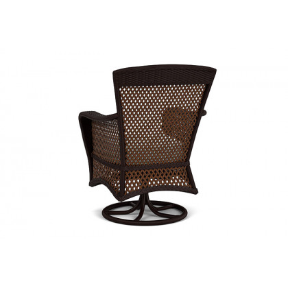Lloyd Flanders™ Grand Traverse Swivel Dining Armchair Loveboat Mint, Caramel