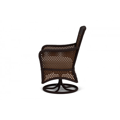 Lloyd Flanders™ Grand Traverse Swivel Dining Armchair Loveboat Mint, Caramel