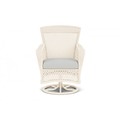 Lloyd Flanders - Grand Traverse Swivel Dining Armchair Loveboat Mint, Caramel