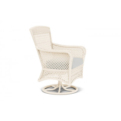 Lloyd Flanders™ Grand Traverse Swivel Dining Armchair Loveboat Mint, Bisque