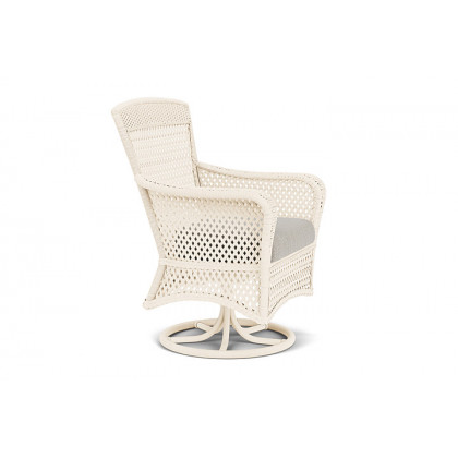 Lloyd Flanders™ Grand Traverse Swivel Dining Armchair Callen Celadon, Bisque