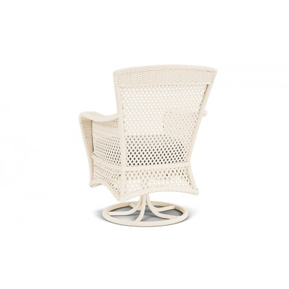 Lloyd Flanders™ Grand Traverse Swivel Dining Armchair Callen Celadon, Bisque