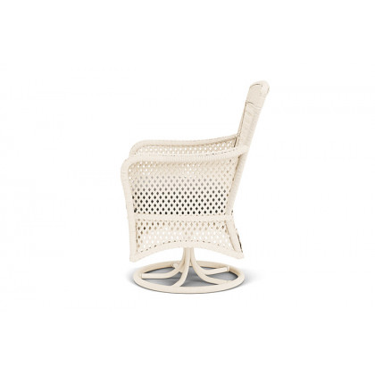 Lloyd Flanders™ Grand Traverse Swivel Dining Armchair Callen Celadon, Bisque
