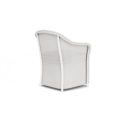 Lloyd Flanders™ Weekend Retreat Dining Armchair - Matte White, Canvas Natural