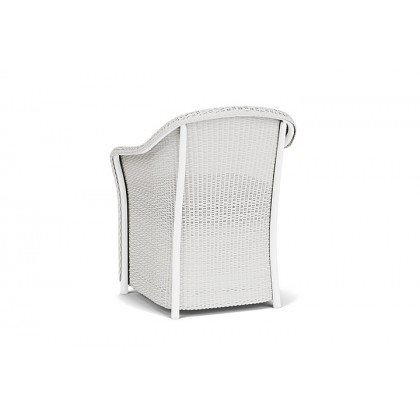 Lloyd Flanders™ Weekend Retreat Dining Armchair - Matte White, Canvas Natural