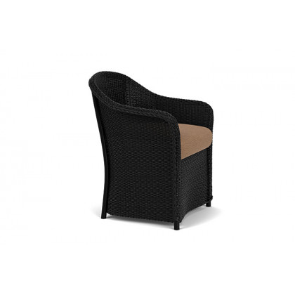 Lloyd Flanders™ Weekend Retreat Dining Armchair - Ebony, Canvas Natural