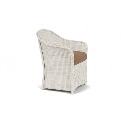 Lloyd Flanders™ Weekend Retreat Dining Armchair - Antique White, Canvas Natural