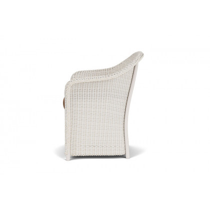 Lloyd Flanders™ Weekend Retreat Dining Armchair - Antique White, Canvas Natural