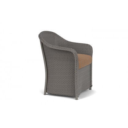 Lloyd Flanders™ Weekend Retreat Dining Armchair - Pewter, Canvas Natural