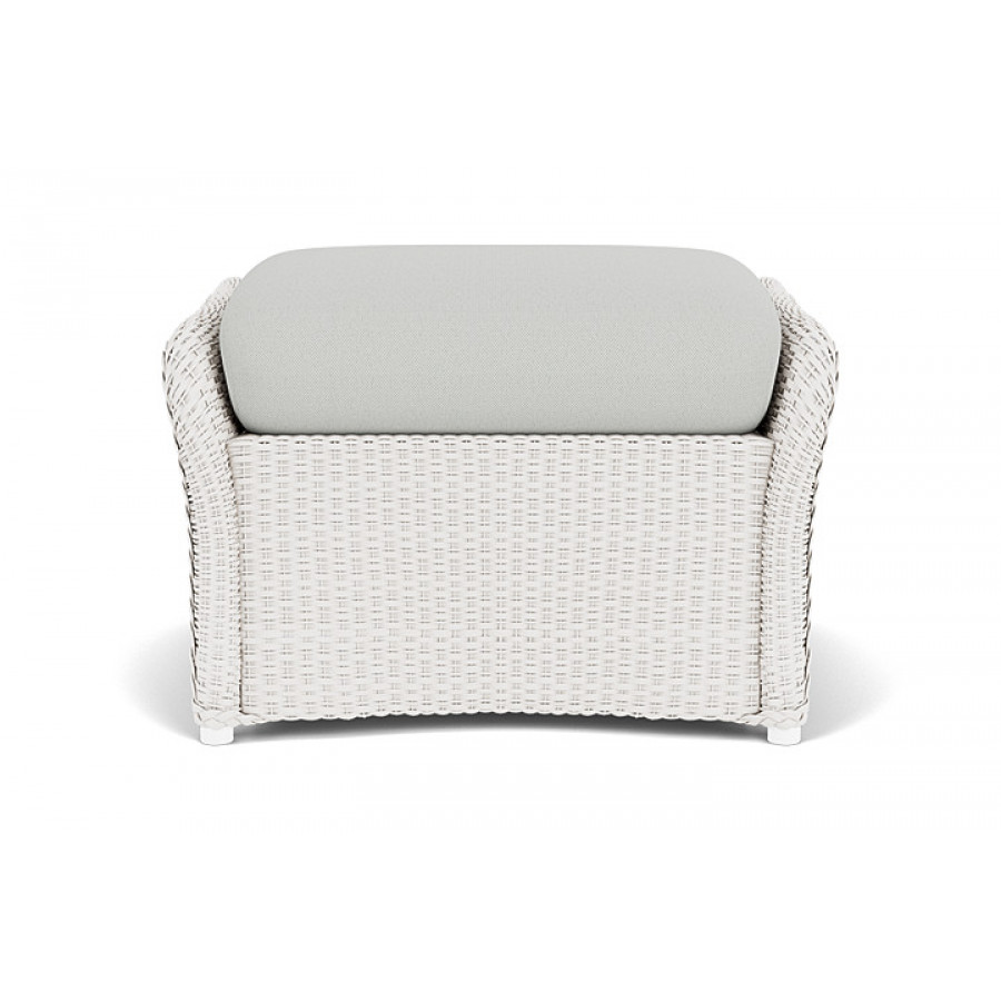 Lloyd Flanders™ Weekend Retreat Woven Ottoman - White, Loveboat Mint