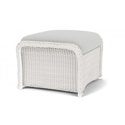 Lloyd Flanders™ Weekend Retreat Woven Ottoman - White, Loveboat Mint
