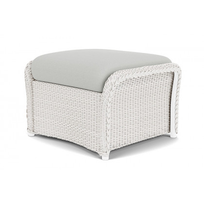 Lloyd Flanders™ Weekend Retreat Woven Ottoman - White, Loveboat Mint