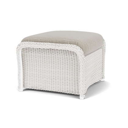 Lloyd Flanders™ Weekend Retreat Woven Ottoman - White, Callen Celadon