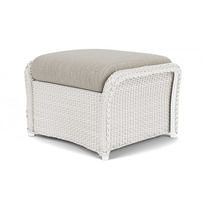 Lloyd Flanders™ Weekend Retreat Woven Ottoman - White, Callen Celadon