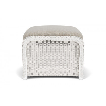 Lloyd Flanders™ Weekend Retreat Woven Ottoman - White, Callen Celadon