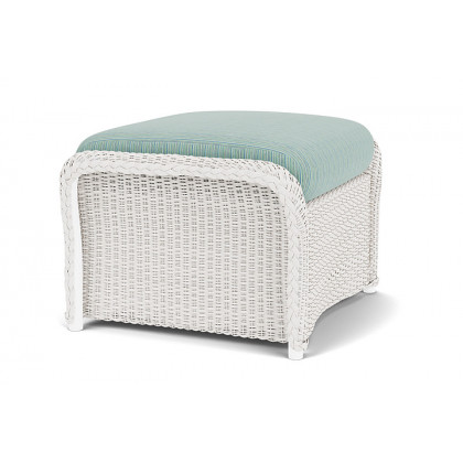 Lloyd Flanders™ Weekend Retreat Woven Ottoman - White, Unearth Dew