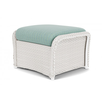 Lloyd Flanders™ Weekend Retreat Woven Ottoman - White, Unearth Dew